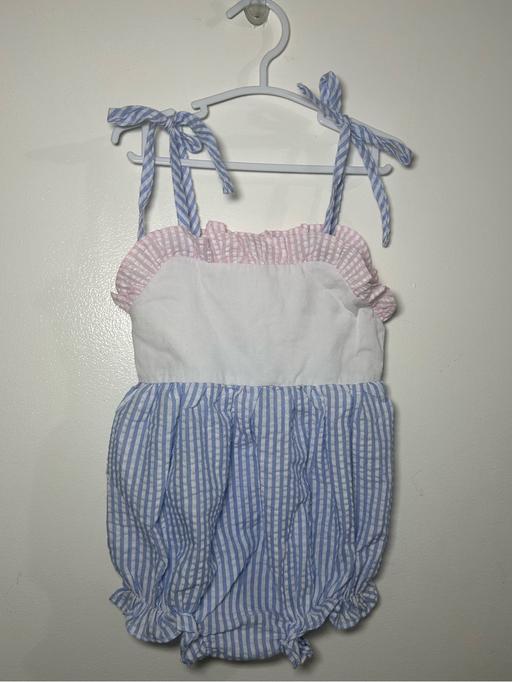 Cecil & Lou Smocked Threads Baby Girl Smocked Romper